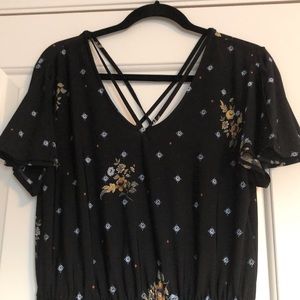 Maurices Black Patterned Dress